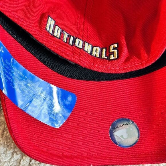 Washington Nationals Hat New era Cap Wool Blend Stretch Flex Sz Small/ Medium - Picture 4 of 11